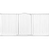 Safetots Cancelletto di Sicurezza Extra Alto con Parte Superiore Incurvata, 197cm - 206cm, Bianco Opaco, Extra Alto con 100cm di Altezza, Montaggio a Pressione per Scale, Barriera di Sicurezza
