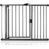 Bettacare Cancelletto per Scale con Chiusura Automatica, 111cm - 118cm, Grigio Ardesia, Cancelletto di Sicurezza a Pressione, Cancelletto per Bambini, Barriera di Sicurezza per Porte e Corridoi