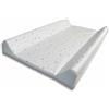 PALLA PALLINA Materassino Fasciatoio Per Cassettiera Con Sponde AntiCaduta 80X9X48 Cm Materasso Fasciatoio Neonato 100% PVC Impermeabile Lavabile PRODOTTO IN ITALIA (STELLINA GRIGIA)