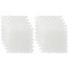 MagiDeal 10 pezzi tappeti quadrati puzzle tappetino peluche piastrelle tappeto ad incastro piastrelle quadrate morbide per arredamento salotto cameretta, Beige