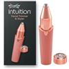 Wilkinson Sword Intuition rifinitore e regolatore per il viso da donna, rasoio per sopracciglia e rifinitore per peli del viso 2in1 con 2 accessori, 1 spazzolina per la pulizia, 1 batteria AA