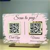 Pahdecor Personalizzato Zelle App Signs, QR-Code Sign, Multi QR Codes Business Sign, Scan to Pay Signs, QR Code Symbol, CashApp, PayPal Symbol, Small Business Payment Plaque, Pop Up Shop