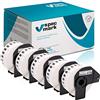 specmark 5 rotoli di etichette singole compatibili con Brother DK-22214 12 mm x 30,48 m per tutte le stampanti di etichette QL QL-570 QL-700 QL-800