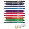 Pilot FriXion Ball Clicker (Knock Retractable Gel Ink Pen) - 0,7 mm - 10 colori assortiti (tutti i 10 colori | Clicker 0,7 | con remover)