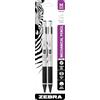 Zebra Pen Zebra M-301 - Matita meccanica in acciaio inox, 0,7 mm, canna nera, confezione da 2 (54312)