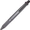 三菱鉛筆 uni Jetstream 4&1 Metal Edition, penna a sfera da 0,5 mm (nero, rosso, blu, verde) e portamine da 0,5 mm, Gun Metallic (MSXE52000A05.43)