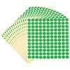 PATIKIL Adesivi QC Passed 0.5x0.35, 1980 Pcs Adesivi Controllo Qualità Gestione Magazzino Etichette Approvazione Ispezione, Verde (15 Fogli)