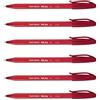 Paper Mate PAPER: MATE - Set di 6 penne a sfera InkJoy 100 triangolari con cappuccio Pte Moy. ROSSO