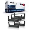 Print-Klex 5 X Etichette compatibili Verifone 150 C43S015366 erc27 B ERC 27 FBK Nylon nastro nero - color print Serie