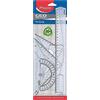 Maped 242767 Kit Righello con Squadre e Goniometro, 4 Pezzi, Multicolore