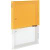 Kokuyo Campus RU-PP158Y - Raccoglitore a 2 anelli, formato A4, 2 fori, fino a 100 fogli, colore: giallo