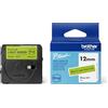 Brother Btag-G31 Nastro originale per etichettatrici, 12 mm - nero su verde - lunghezza 4 m
