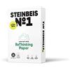 STEINBEIS N°1 CLASSICWHITE, carta riprografica, 100% riciclata, tonalità naturale, 80 g, A3, angelo blu, risma da 500 fogli