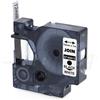ALPHA ELETTRONICA Nastro Etichette ST45013 Compatibile con Etichettatrici Serie ST0050K, 12mm x 7m, Nero su Bianco, PET Laminato, Trasferimento Termico
