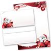 Paper-Media Motivo-set di cancelleria Natale St Nicholas, LETTERA A BABBO NATALE 100 fogli di carta da lettera e 100 buste DIN LANG (senza finestra) | Paper-Media