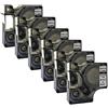 NEOUZA 18055 S0718300 Compatibile per DYMO Rhino IND Pro Industrial tubo termoretraibile etichetta tubo lunghezza 1,5 m nero su bianco 12 mm (6 PK)