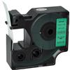 vhbw Cassetta nastro sostituisce Dymo 45809, D1 per etichettatrice 7m x 19 mm nero su verde