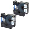 PRESTIGE CARTRIDGE 2 Nastri 40914 blu su bianco 9mm x 7m Etichette compatibili per DYMO LabelManager LM 100 150 160 200 210D 260 280 300 350 350D 360D 400 420P 450 500TS PC PC2 PnP LabelWriter LW 400 450 Duo