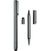 Generic Penna a matita combinata, 0,5 mm, penna multifunzione a doppia punta, punta fine 2 in 1, scrittura liscia, inchiostro nero, cancelleria estetica in metallo per firma, lavoro, diario, disegno