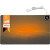 Mi-Heat Tappetino Scrivania Riscaldamento 60x36 cm con 4 livelli di riscaldamento e spegnimento automatico - Tappetino per mouse Mousepad Sottoposta riscaldata Sottoposta da scrivania