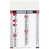 Kartoflak - Calendario Olandese 2026 da Muro Parete Trimestrale, 12 Mesi, Numeri Grandi, Spazio Note, Fasi Lunari, Festività e Santi Carta Ecologica - Ufficio,Casa e Idea Regalo (Quadretti Rosso-Blu)