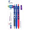 Pryma Penna Oil Gel Plume 2.0 - Set 3 Penne a Scatto, Punta 0,7 mm, Scrittura Fluida e Scorrevole, Inchiostro Gel per Ufficio, Scuola e Uso Quotidiano (Colori Misti)
