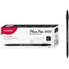 MONAMI Office Supply Store Monami Plus 3000 Office Sign Pen Felt Tip Water Based Ink Color Pen Complete Black Dozen Box