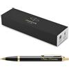 PARKER Penna a sfera IM Core con incisione | penna premium | confezione regalo | mina nera | regalo personalizzato | nome | inciso | anniversario | compleanno (Black Lacquer G.C.)