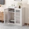 HFGHGDF Copricontatore da Interno Arredo, Modem Wifi, Scatola porta Cavi, per Nascondere le Prese e Router e Mettere in Ordine i Suoi Cavi, per TV Accessori/Lettori DVD/Giochi Console(White)