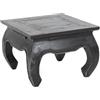 Design Delights - Tavolino Opium Maha, 50x50x35 cm (lunghezza x larghezza x altezza), in legno massiccio e riciclato, stile vintage asiatico, da salotto/d'appoggio