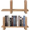 Keboyoe 2 pezzi Mensola Regolabile da Tavolo Scaffale da Tavolo Scaffale in legno Espandibile Libreria da Appoggio Sopra Scrivania per archiviazione, uffici, dormitori, sala studio (42 * 15 * 20 cm)