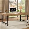 Tribesigns Scrivania industriale da 140 cm, scrivania per computer per casa e ufficio, tavolo rustico semplice per computer portatile con gambe in metallo resistente, tavolo da studio per scrittura