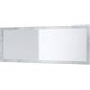 Vladon Specchio Lima, Specchio da Parete con Cornice Moderna, Bianco Lucido (139 x 55 cm)