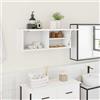 Generico Mobile da Bagno a Parete Bianco 80x25x30cm in Legno Multistrato,Armadietti e portaoggetti,Componenti di arredo bagno-860076