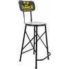 Alexandra House Living Sgabello nero ferro 40 x 100 x 46 cm