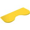 MODULARREDO | CUPIDO Mensola da Muro, Mensola Cameretta, Mensola da Parete, 56x26x1,8 cm, Giallo, Kit Tasselli Incluso - Made in Italy