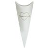 Zeus Party Bomboniera Cono in Carta Portaconfetti Portariso con Scritta Oro Belive in Love 10 Pezzi