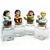 DLM Bomboniere 33194 DLM Kit 12 Bomboniere Barattolo Quadrato in Vetro con Principesse Sirena Nascita Bimba Battesimo Portaconfetti Segnaposto