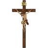 Holyart Crocifisso Romerio Val Gardena Legno colorato, 36 cm (14.17 INC.)