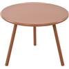 CLP Tavolino Minot I Tavolo rotondo per esterni e interni I Tavolo da giardino resistente alle intemperie e ai raggi UV, Colore:terracotta