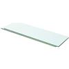 vidaXL Mensole in Vetro Trasparente 2 pz 60x15 cm