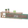 Mendler Mensola ripiano a Muro Vintage HWC-A43 Patchwork Metallo Legno 13x65x16cm