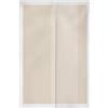 Surwin Tenda da Porta Interna Giapponese in Lino, Beige Nordico Stile Tende Oscuranti Noren Stile Giapponese Tende da Cucina Tenda da Divisoria per Finestra Cucina (85x180cm,Banda)