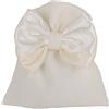Doni Bomboniere Matrimonio 12PZ Elegante Sacchettino Portaconfetti con Doppio Anniversario Comunione Cresima Fiocco Bianco E Crema Idee Regalo Complete Originali Economiche