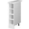 Vicco mobiletto a ripiani R-Line, Bianco, 20 cm con ripiani aperti, con piano di lavoro, per conservazione laterale e accesso rapido
