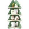RELAX4LIFE Libreria Montessoriana per Bambini, Scaffale Portagiochi Angolare a 4 Livelli, Forma di Albero, Organizzatore Multiuso per Cameretta, Asilo Nido e Soggiorno, 44 x 44 x 123,5 cm