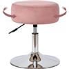 Duhome Sgabello rotante Sgabello da bar regolabile in altezza sgabello da tavolo rotondo sgabello da ufficio Sgabello girevole per camera da letto cucina, Rosa