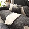 ZCXRYFL Telo Copridivano in Peluche 4 3 2 1 Posti con Penisola Pelle/Legno Universale Fodera Divano Antiscivolo Fodere Salva Divano Angolare con Braccioli per AntiGraffio Gatto(90X160cm,Gray 2)