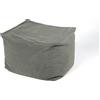 chilly pilley Pouf In Velluto Riempito Di Polistirolo Espanso Sfoderabile Con Doppia Fodera Cuscino Da Pavimento Cuscino Sedile Sgabello Poggiapiedi Vari Colori (Grigio)