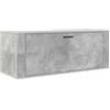 vidaXL Scarpiera a Muro Grigio Cemento100x35x38cm in Legno Multistrato
